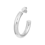 4mm x 25mm Tube Hoop Earrings