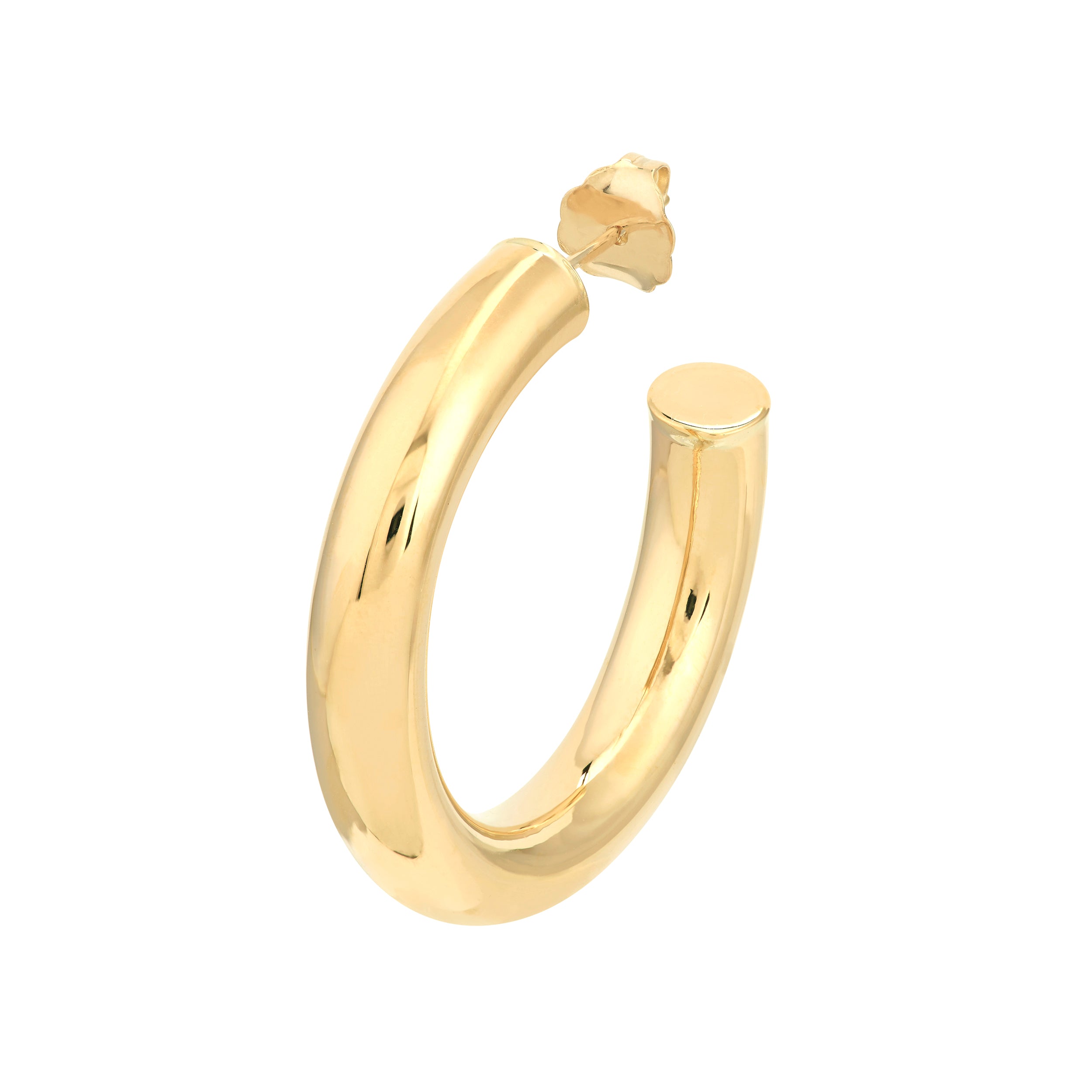 5mm x 30mm Tube Hoop Earrings