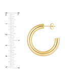 5mm x 30mm Tube Hoop Earrings