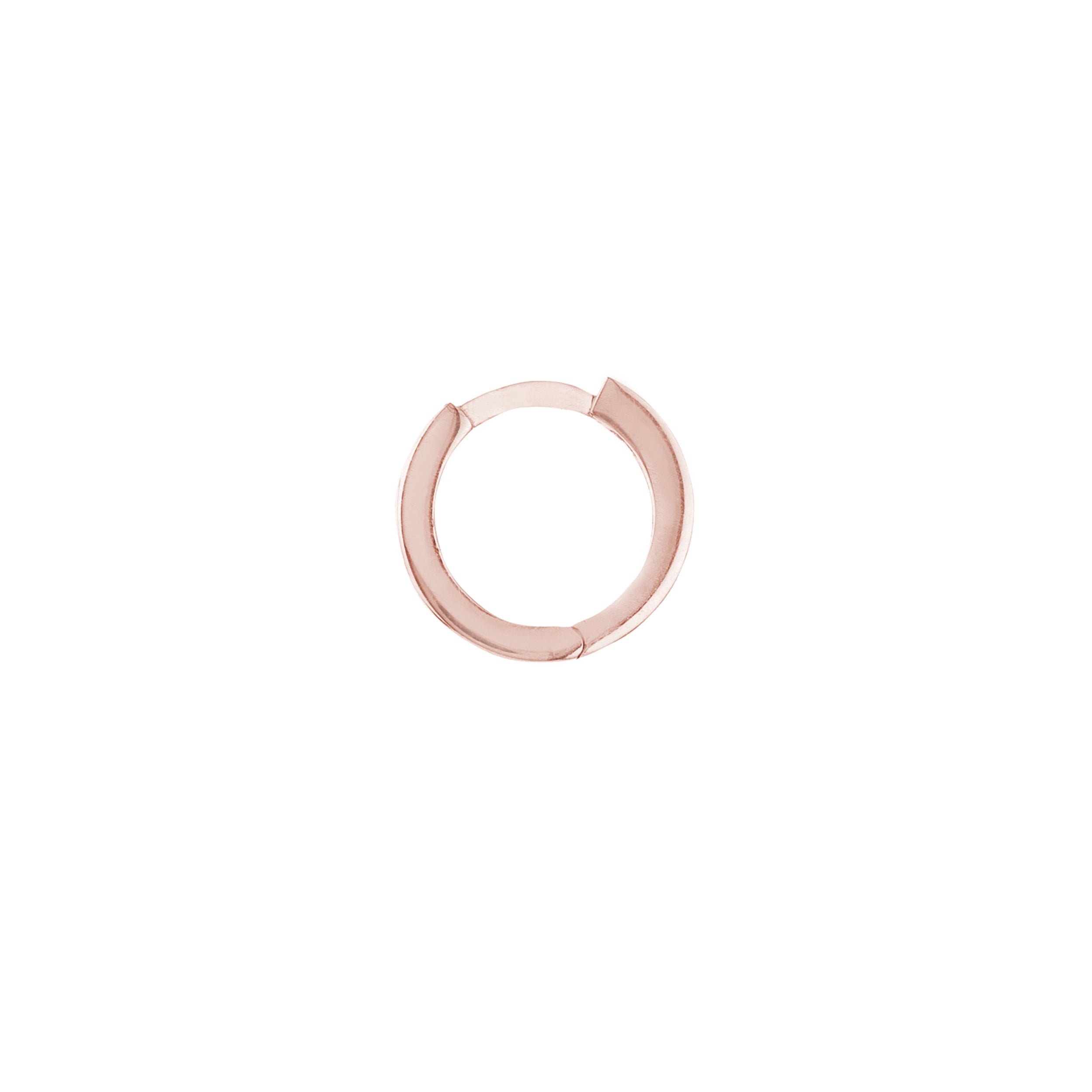 Square Tube Round Hoop Earrings