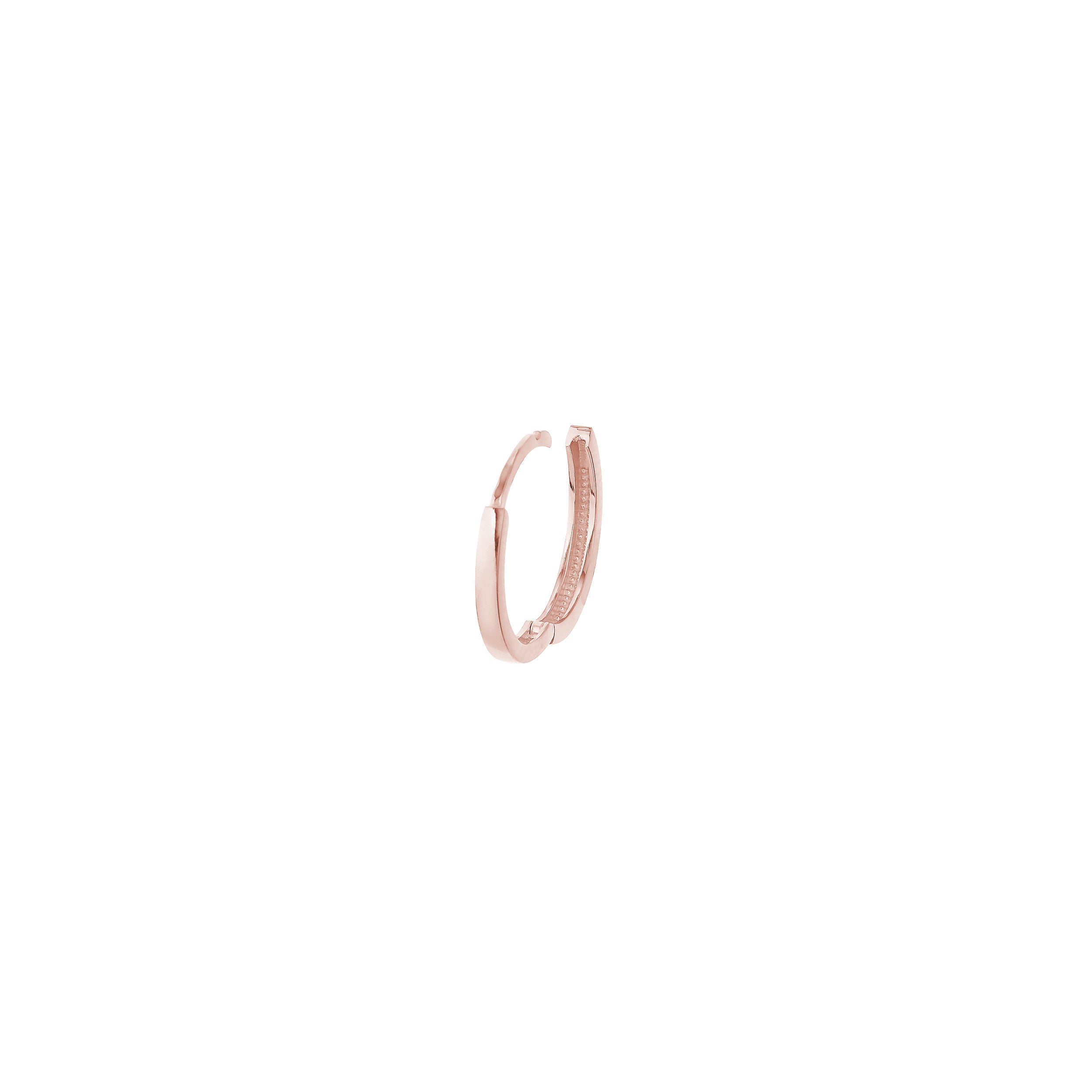 14.25mm Square Wire Hoop Earrings