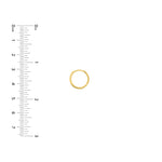 14.25mm Square Wire Hoop Earrings