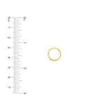 14.25mm Square Wire Hoop Earrings
