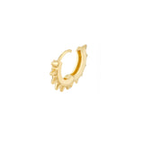 Spike Design Huggie Earrings