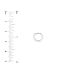 1/8tcw Diamond 10mm Hoop Earrings