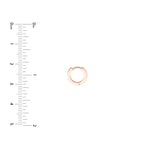 1/8tcw Diamond 10mm Hoop Earrings