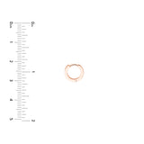 1/8tcw Diamond 10mm Hoop Earrings