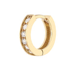 1/8tcw Diamond 10mm Hoop Earrings