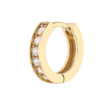 1/8tcw Diamond 10mm Hoop Earrings