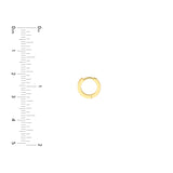 1/8tcw Diamond 10mm Hoop Earrings