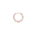 5/8tcw Diamond 10mm Hoop Earrings