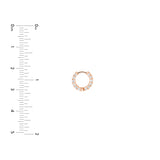 5/8tcw Diamond 10mm Hoop Earrings