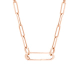 Square Wire Oval Designer Push Lock