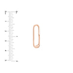 Square Wire Oval Designer Push Lock