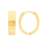 3.5mm Oval Hoop Earrings