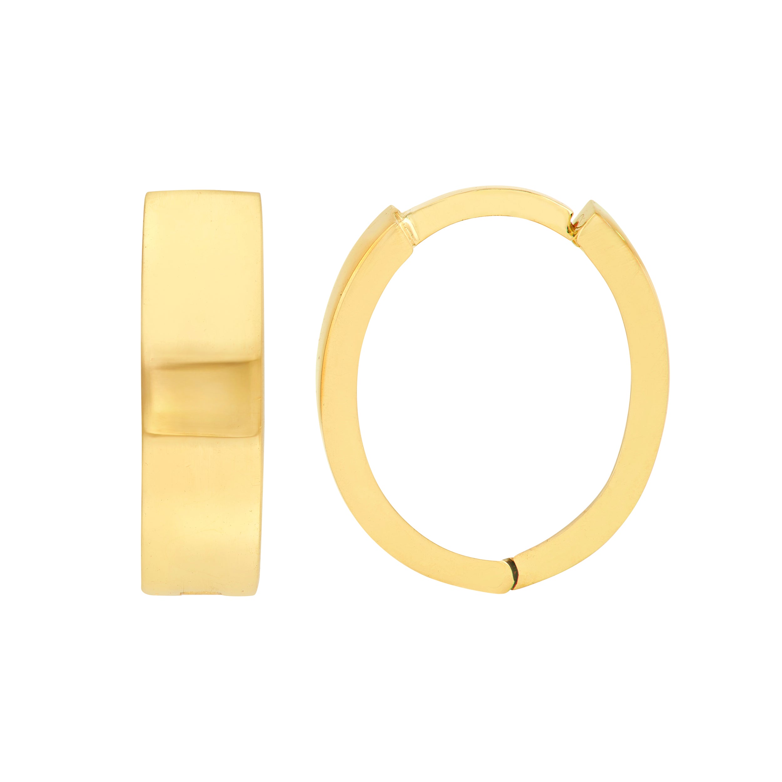 3.5mm Oval Hoop Earrings