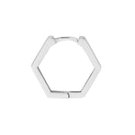 Mini Pentagon Shaped Hoop Earrings