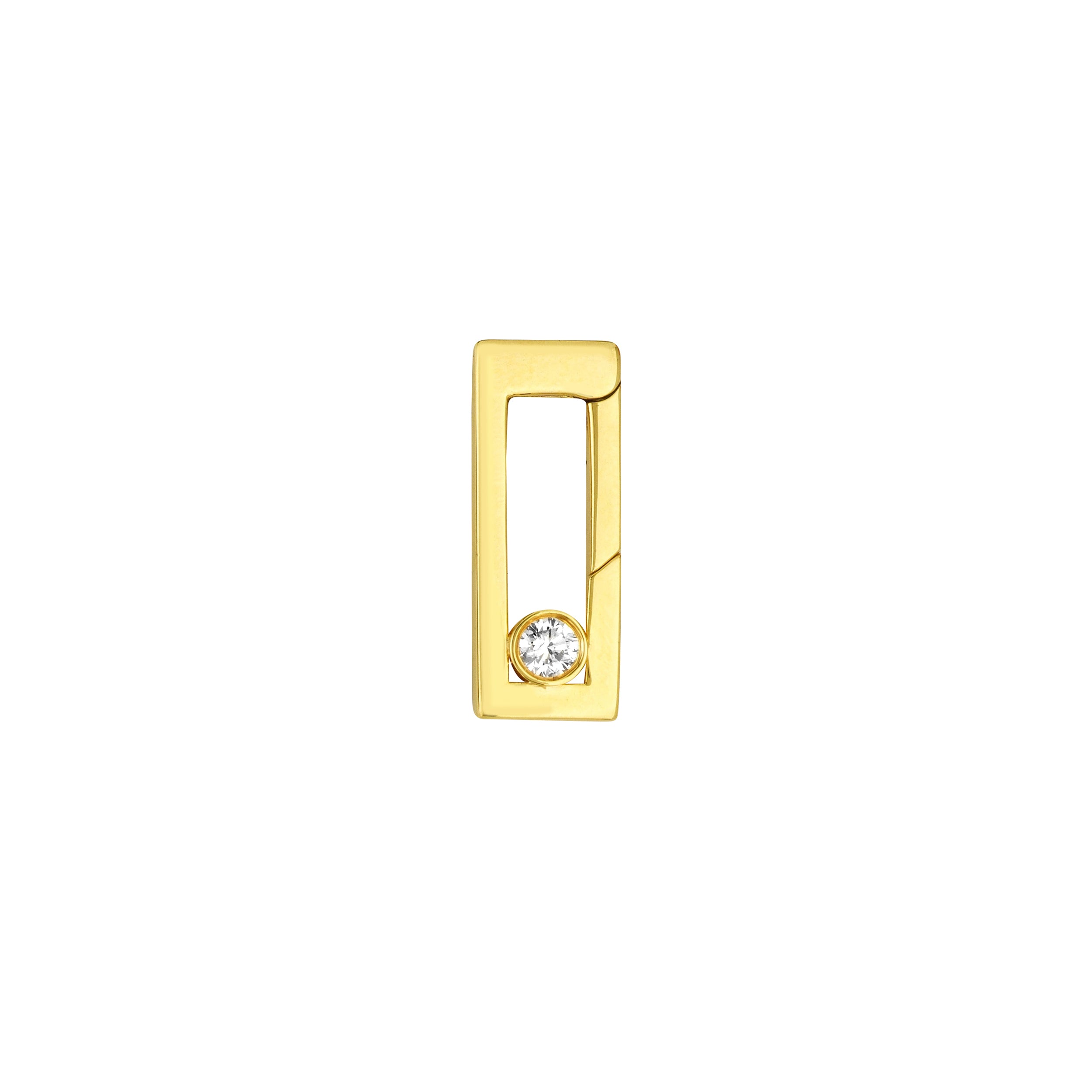 Diamond Bevel Rectangular Push Lock