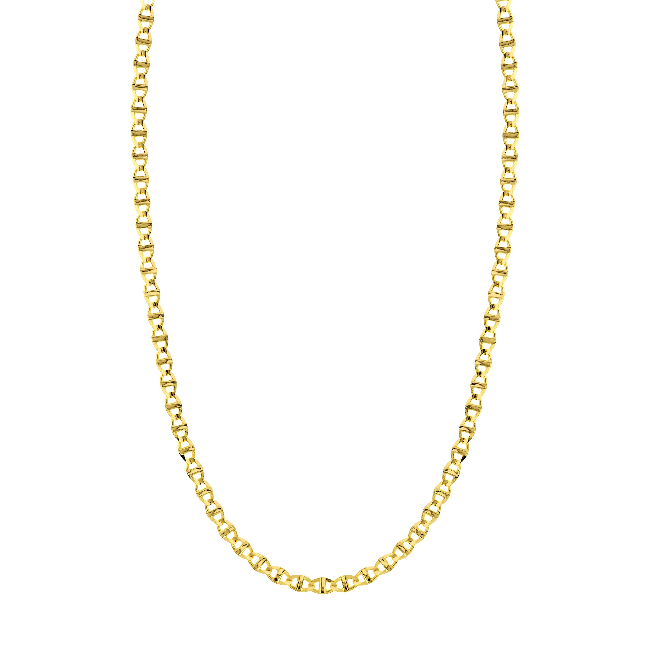 5.40mm Concave Mariner Chain with Lobster Lock