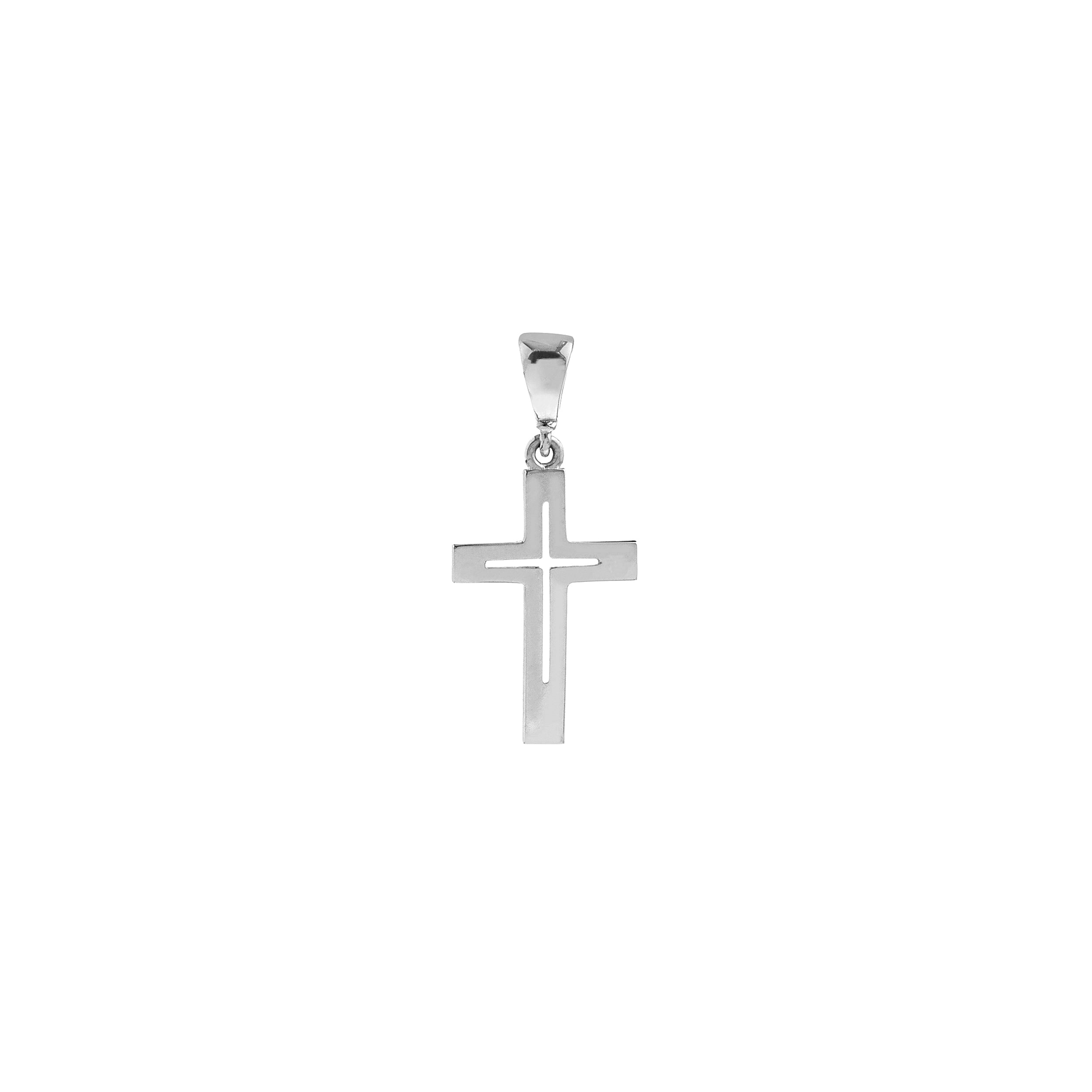 Cutout Cross Pendant