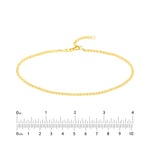 Adjustable Flat Mariner Chain Anklet