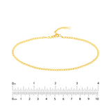 Adjustable Flat Mariner Chain Anklet