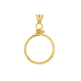 Canadian Maple Leaf 1/4 Oz Diamond Cut Bezel