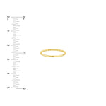 Beaded Single Row Ring