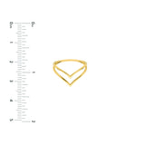 Double Chevron Wire Ring