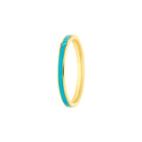 Turquoise Enamel Band Ring