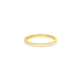 White Enamel Band Ring