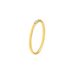 Diamond Center Polished Band Ring