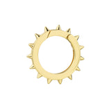 Large Round Spiked Push Lock