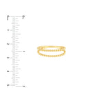 Double Beaded Wire Ring