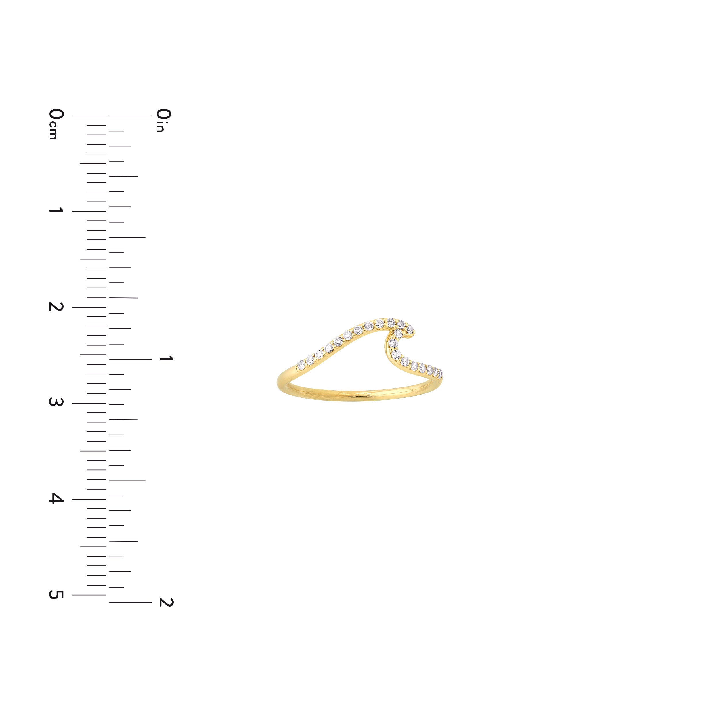 Diamond Wave Ring