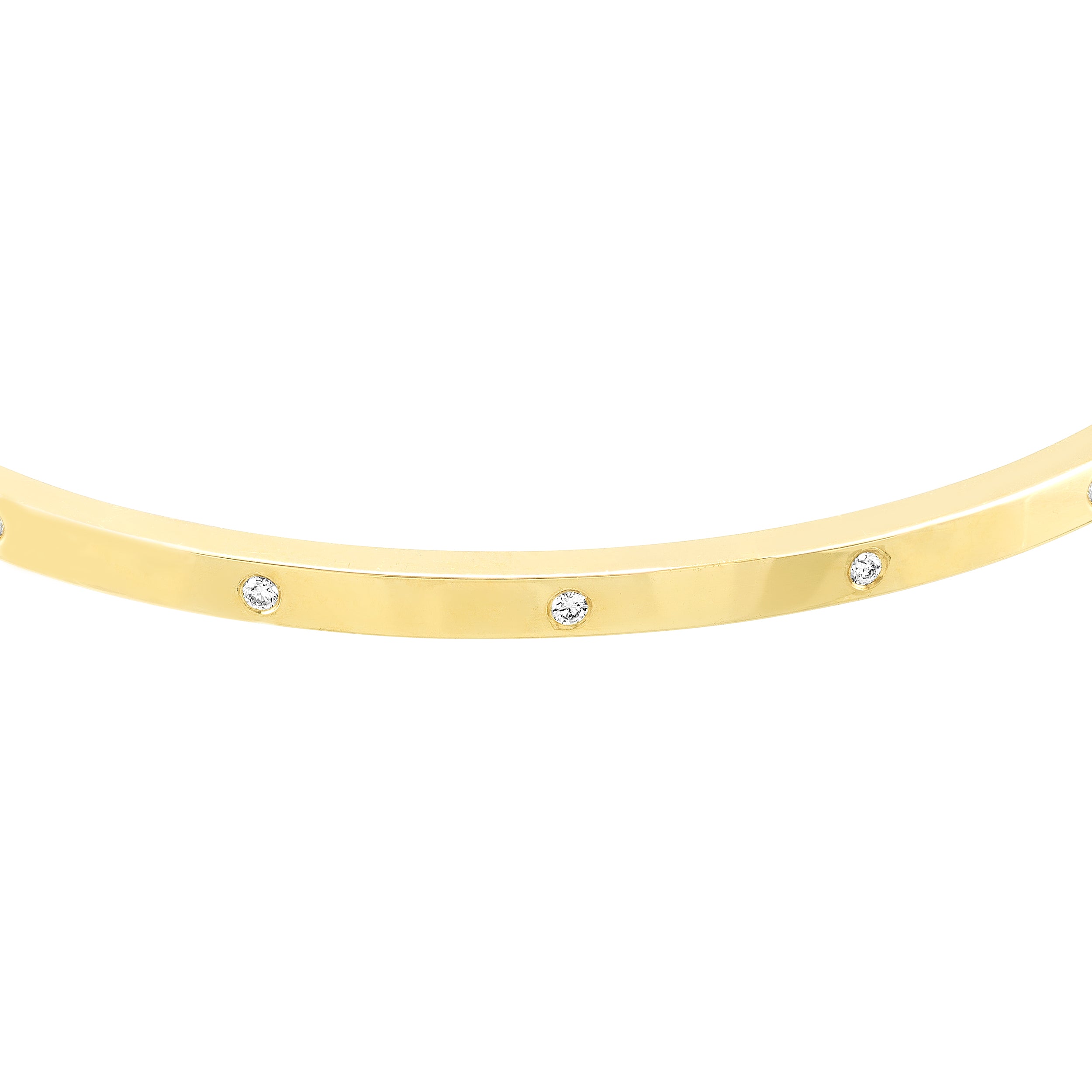 Diamond Square Tube Bangle