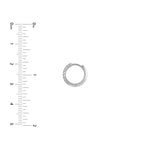 Chevron Twisted Hinge Hoops