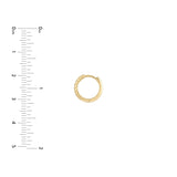 Chevron Twisted Hinge Hoops