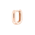 12mm Oblong Polished Mini Hoops