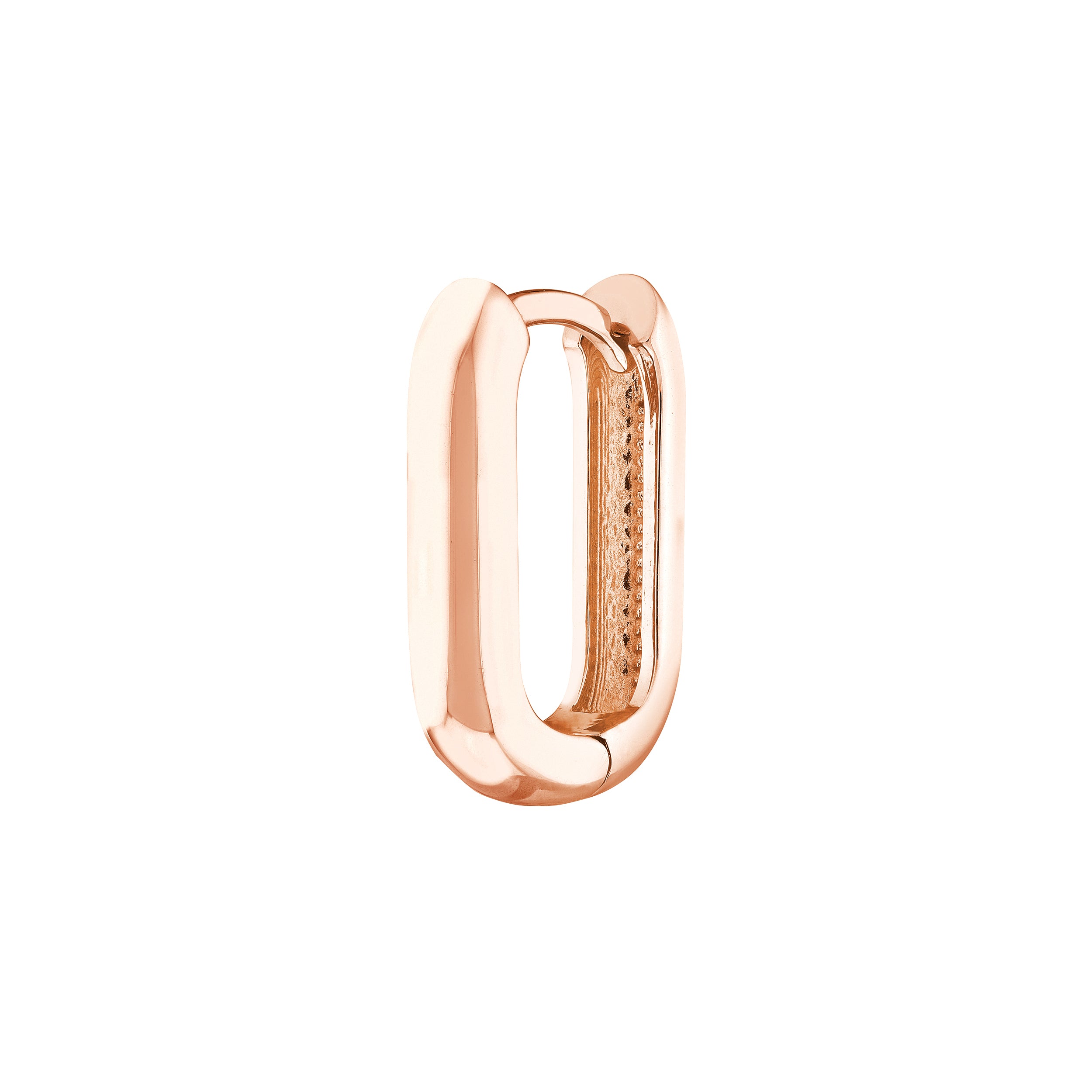 15mm Oblong Polished Mini Hoops