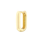 15mm Oblong Polished Mini Hoops