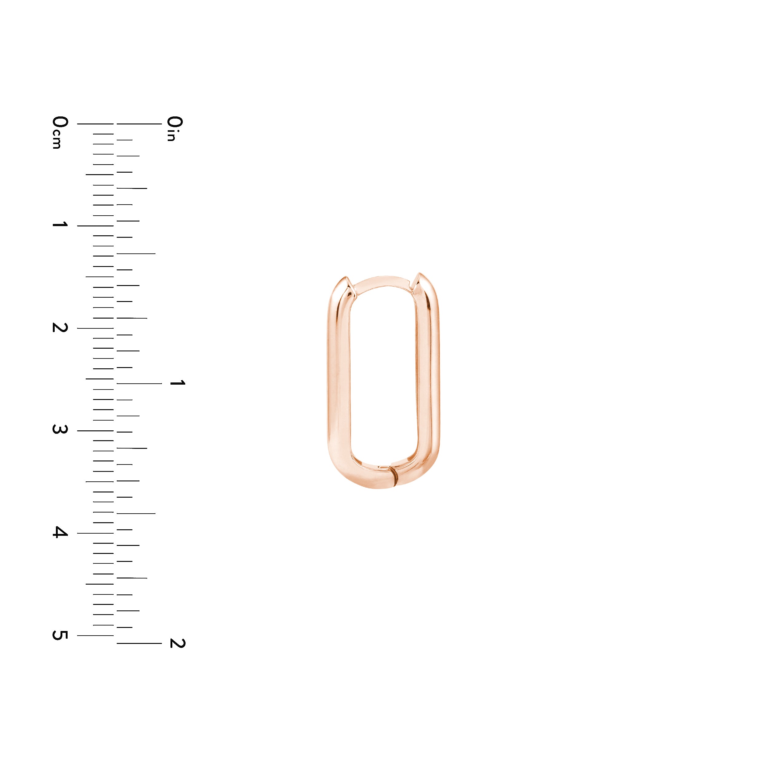 20mm Oblong Polished Mini Hoops