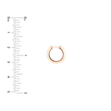 Knife Edge Polished Mini Hoops