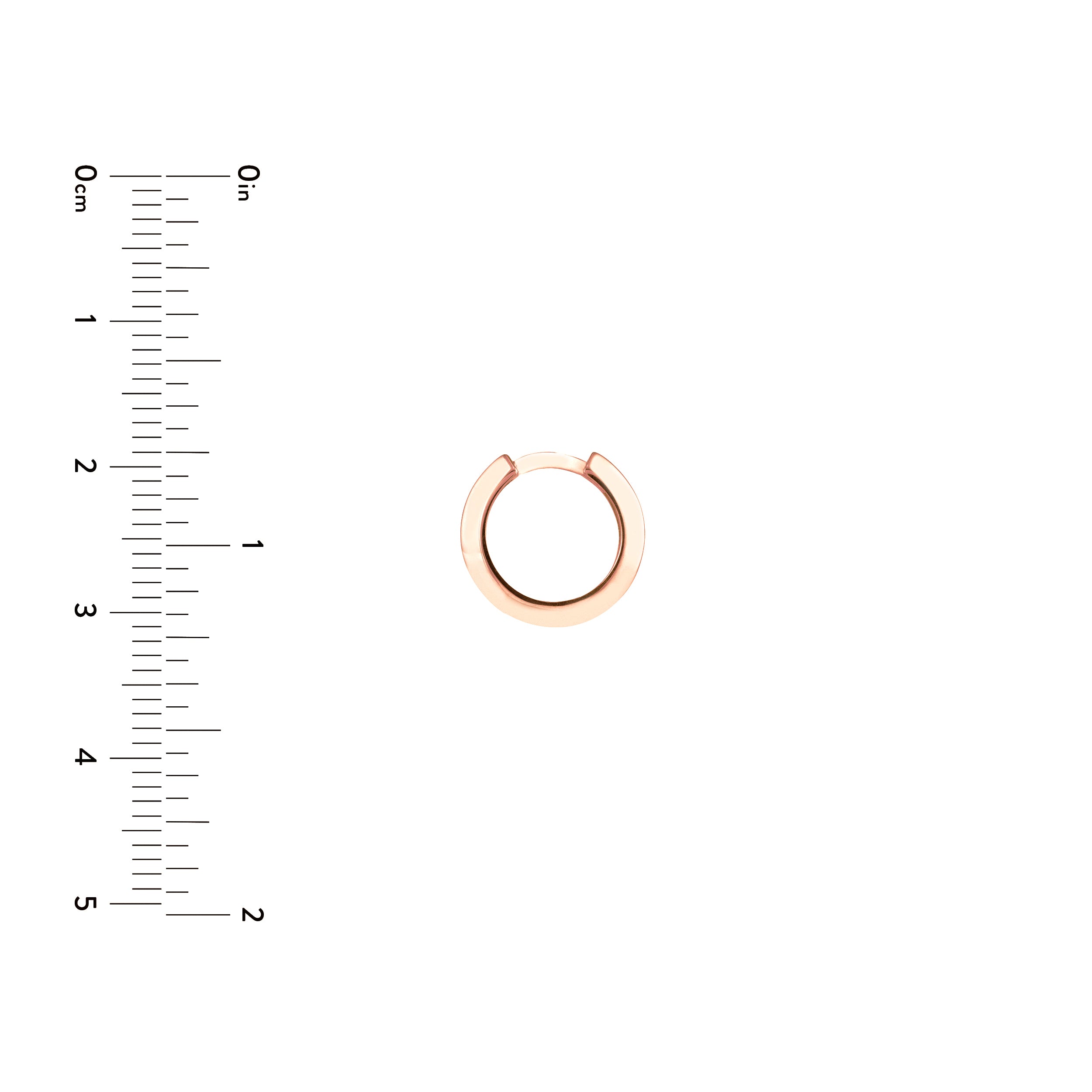 Knife Edge Polished Mini Hoops