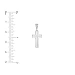 Small Polished Grooved Cross
