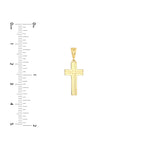 Small Polished Grooved Cross