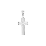 Small Polished Grooved Cross