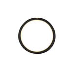 Diamond Bezel on Black Enamel Band Ring