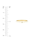 Diamond Bezel on White Enamel Band Ring