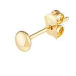 4.5mm Flat Round Pebble Stud Earrings